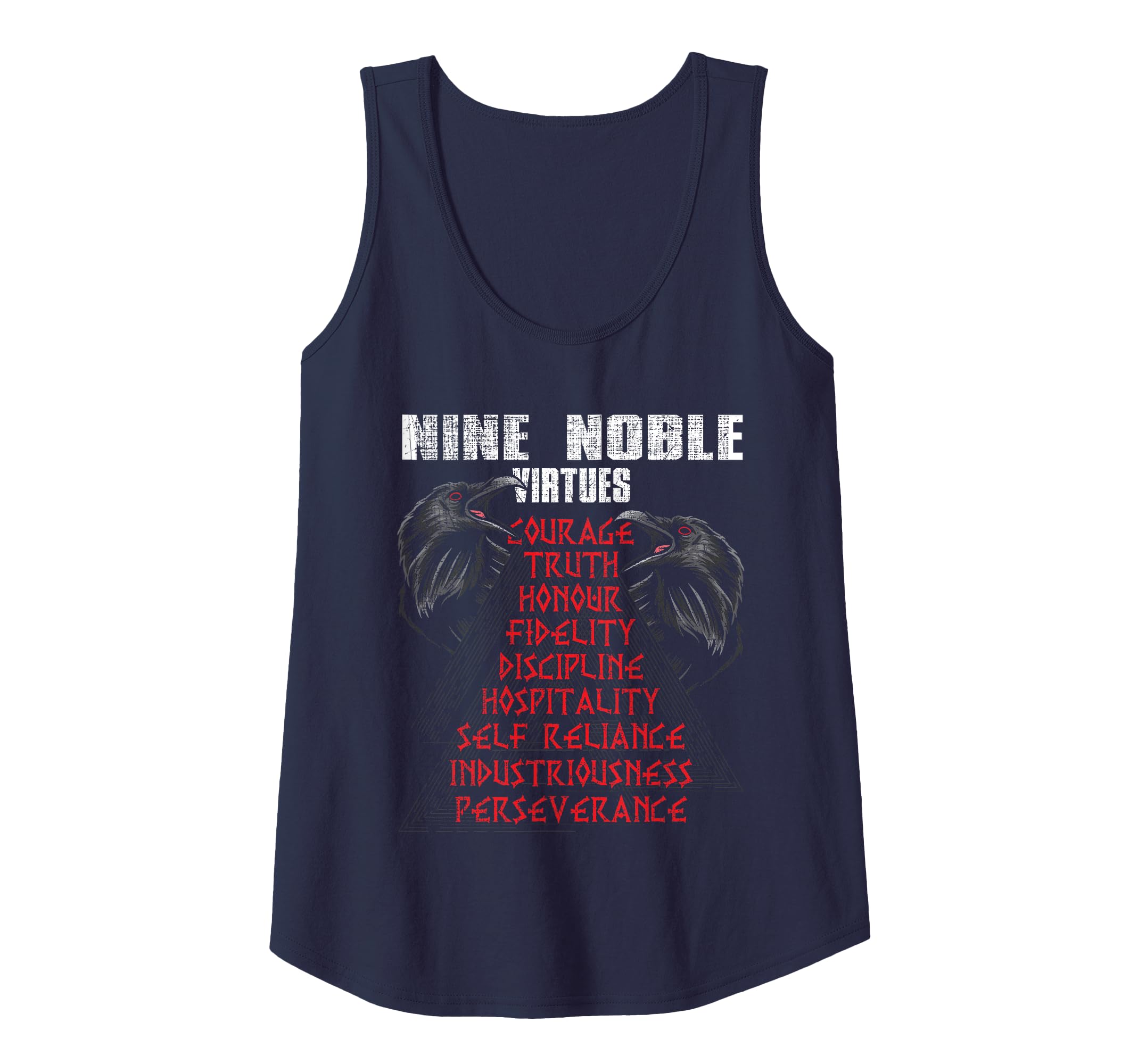 Nine Noble Virtues - Viking Pride Ravens Norse Mythology Tank Top