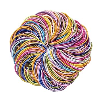 Amazon Com 200 Pieces Hair Ties Multicolor Tiny Girls Hair Ties