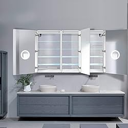 Krugg LED Medicine Cabinet 66 Inch X 42 Inch