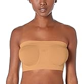 TruFigure 'Attagirl!' Women's Seamless Underwire Strapless Bandeau Bra (Non-Padded, Unlined Tube Top Bralette)