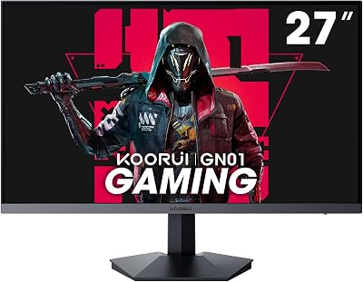 KOORUI 27 Inch Gaming Monitor 1080p 165Hz 1ms DCI-P3 90% Adaptive Sync