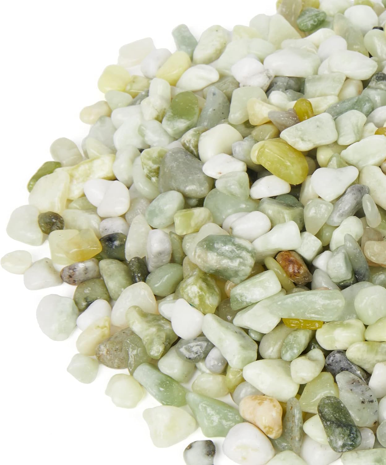 Hardscaping Materials - GASPRO 10 Pound Pebbles for Indoor Plants, 3/8 Inch Decorative Rocks for Bamboo, Vase, Succulents, Garden, Landscaping, Highly Polished and Smooth Surface, Jade