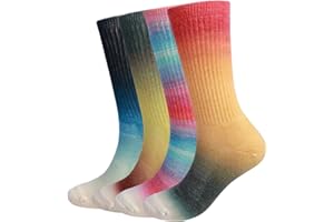 EnerWear 4 Pack Women's Merino Wool Outdoor Hiking Trail Crew Sock