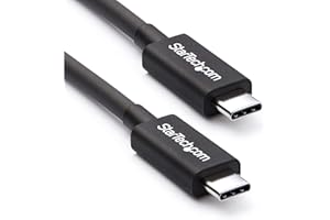 StarTech.com Thunderbolt 3 Cable - 6 ft / 2m -4K 60Hz - 20Gbps - USB C to USB C Cable - Thunderbolt 3 USB Type C Charger (TBL