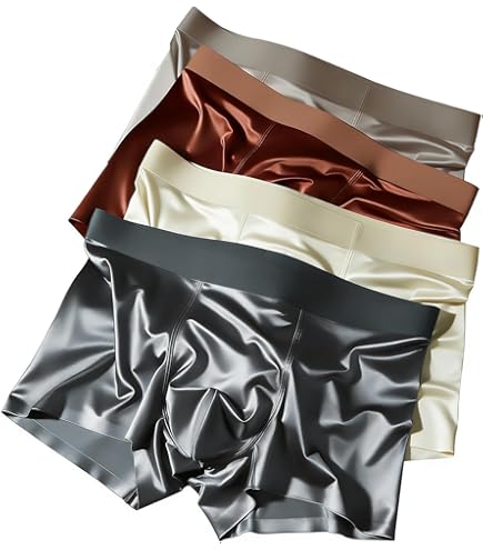 Intimo Men's Classic Silk Boxers - Big & Tall, Red, 1X at Amazon