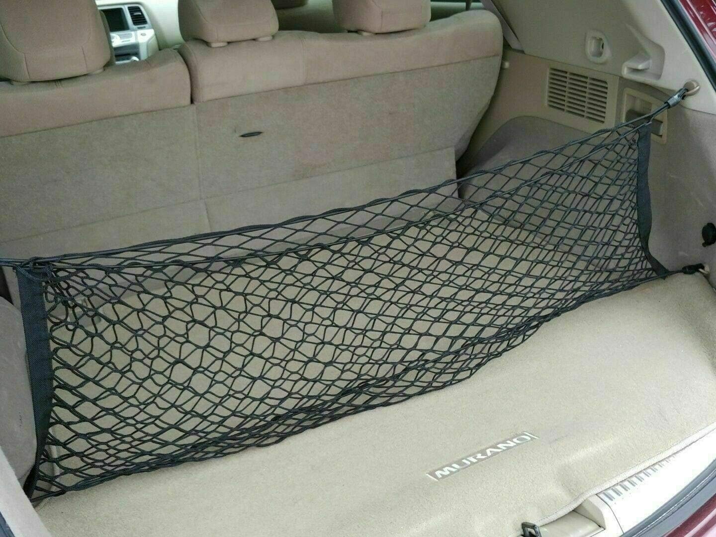 Trunk Organizer Cargo Net for Nissan Murano 2003-2014 – Envelope Style Cargo Net for SUV-Premium Mesh Elastic Car Trunk Organizer Vehicle Carrier Storage - Compatible with Murano