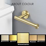 KES Towel and Toilet Roll Holder Set SUS304 Brushed Gold LA20BZ-21 view 5