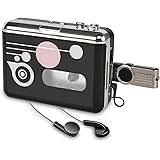 Cassette to MP3 Converter,Cassette Player, Portable Cassette Converter Recorder Convert Tapes to Digital MP3 Save into USB Fl