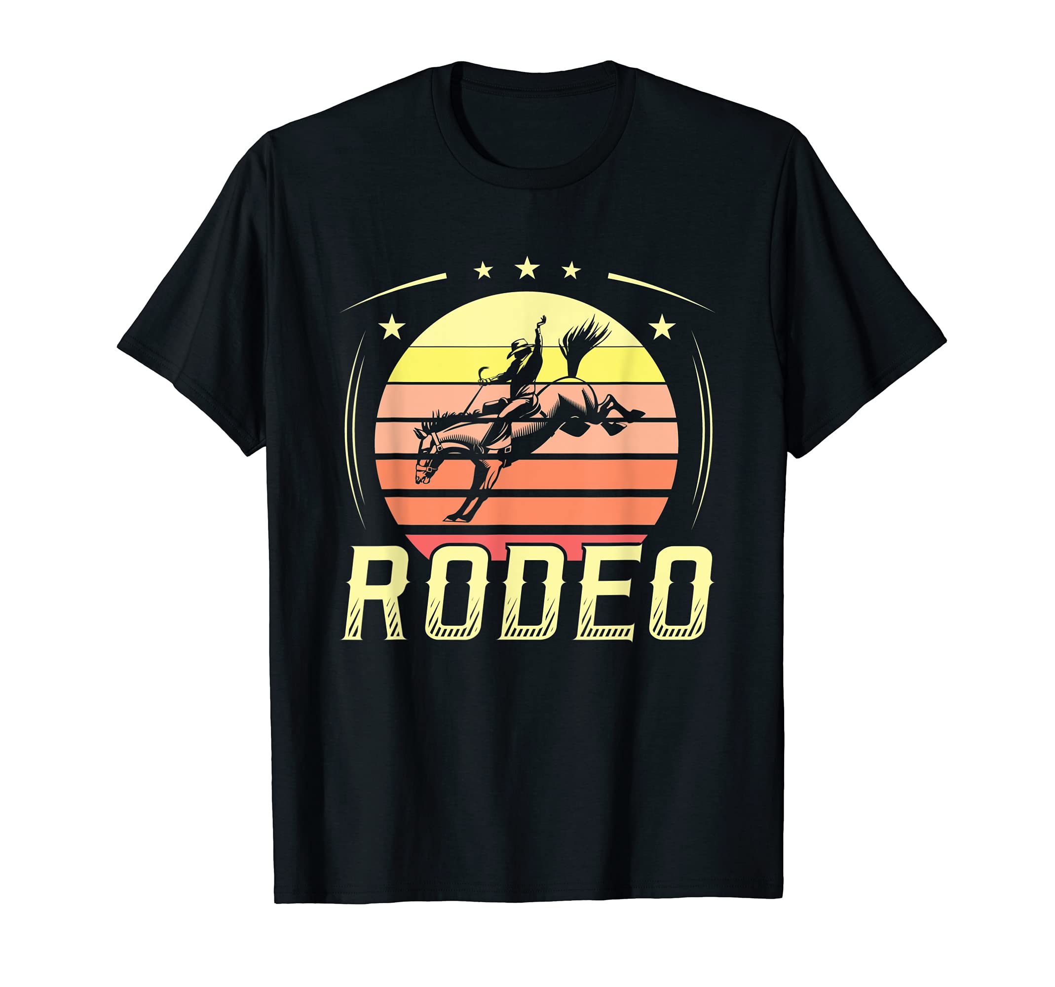 Rodeo Riding Cowboy Retro Vintage Western Riding T-Shirt