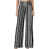 JZC Women's Palazzo Lounge Pants Stretchy Wide Leg Casual Pants Comfy High Waist Flowy Pants S-3XL