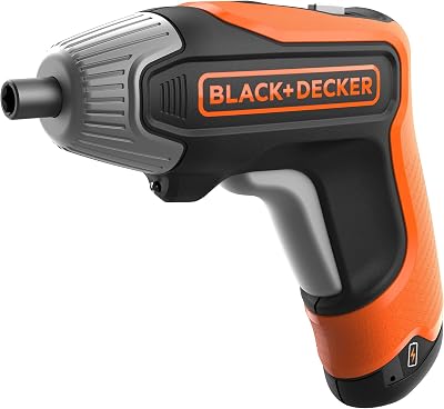 BLACK+DECKER Cordless Rapid Screwdriver 3.6V with Case & Bits