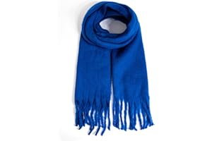 AUSEKALY Women's Scarf Cashmere Big Colorful Plaid Thick Wrap Winter Oversized Warm Blanket Chunky Scarf