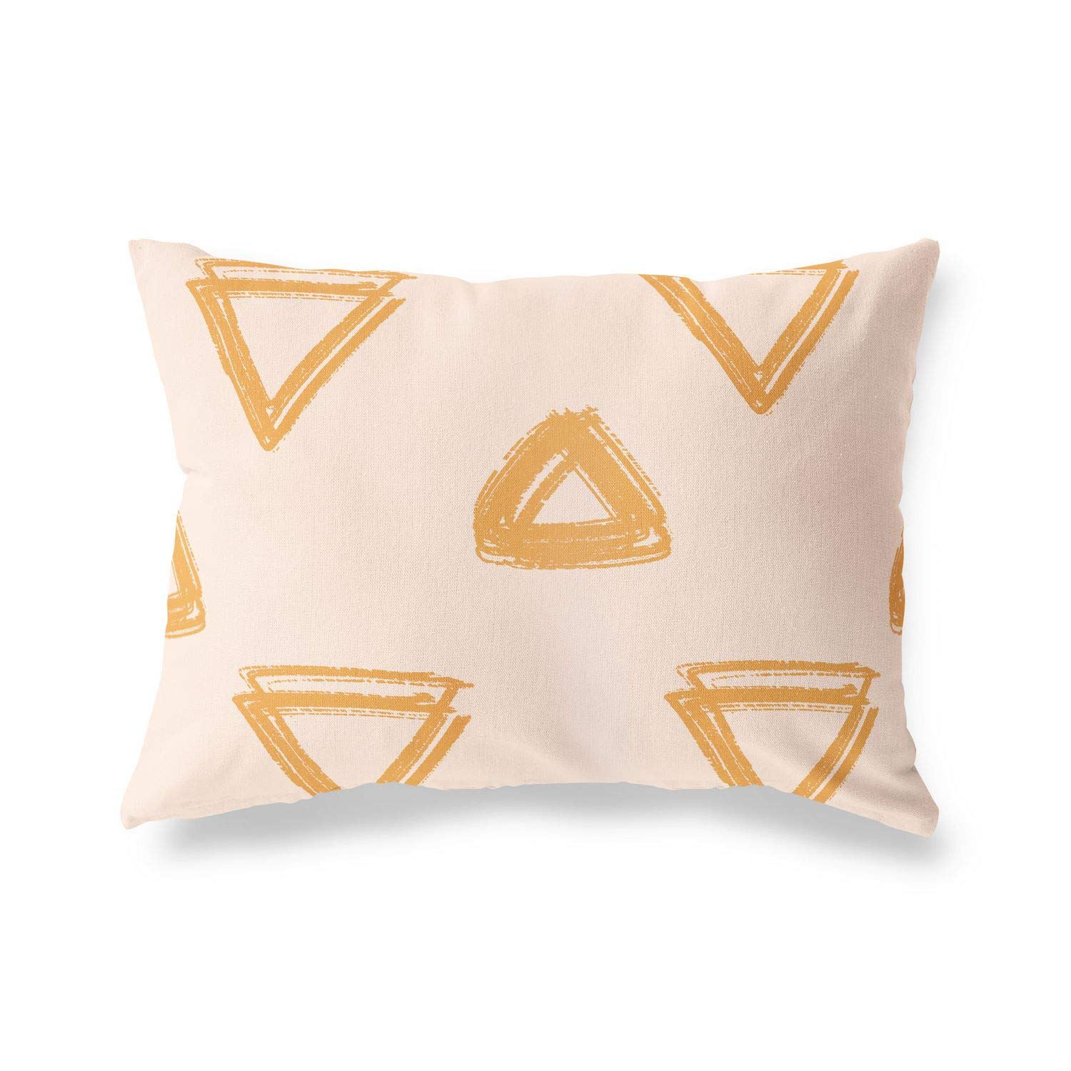 BonaMaison Decorative Cushion Cover, Orange-Off White Throw Pillow Covers, Home Decorative Pillowcases for Livingroom, Sofa, Bedroom, Size: 45X60 Cm - Designed and Manufactured in Turkey