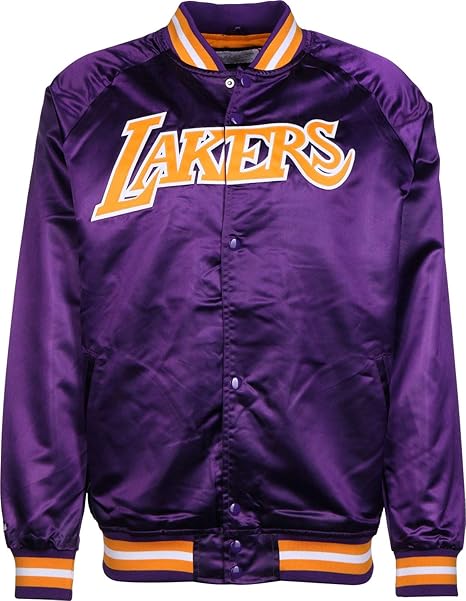 lakers jacket mitchell and ness