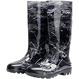 Kontai Man Knee High Rubber Rainboots Camo Waterproof Rubber Boots for Garden Man Rain Footwear Size