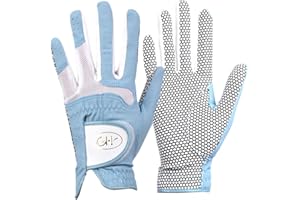 GH CLUB Women's Polyurethane Non-Slip Synthetic Leather Golf Gloves One Pair - Plain Both Hands