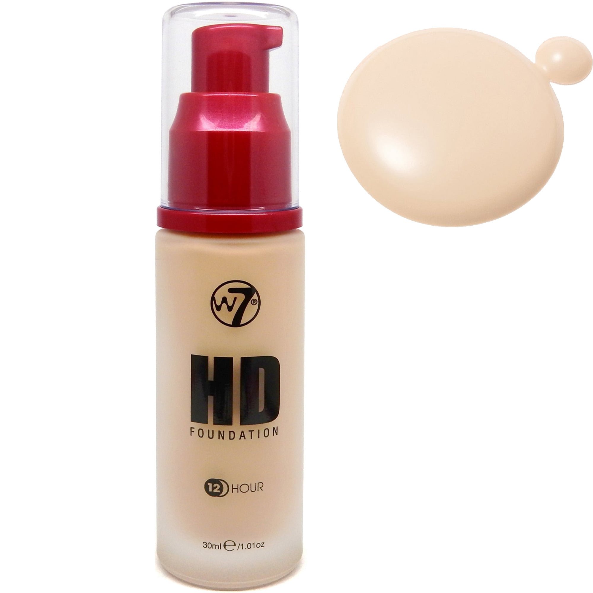 W7 HD 12 Hour Pump Foundation-True Beige-30ml-new