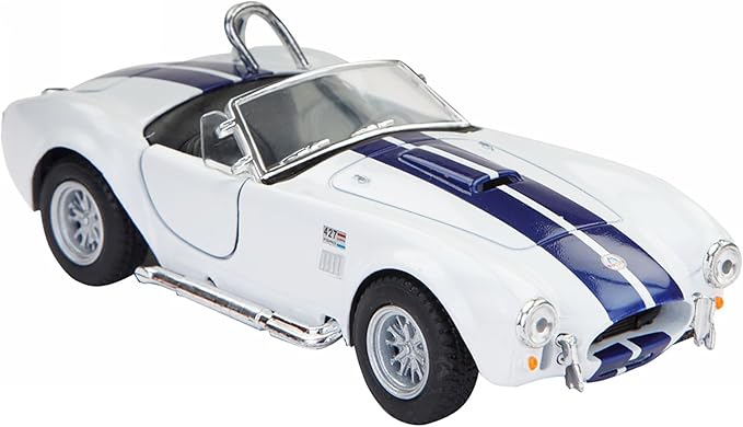 Jack Royal 1965 Shelby Cobra 427S.C Metal Die Cast Car (White)