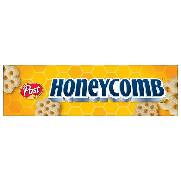 POST HONEYCOMB CEREAL, HONEY FLAVORED SWEETENED CORN AND OAT CEREAL, 16 OZ BOX