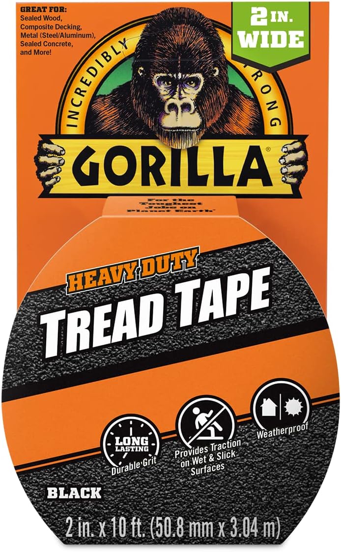 Gorilla Heavy Duty Tread Tape Black 3m Anti Slip 3044310 3m