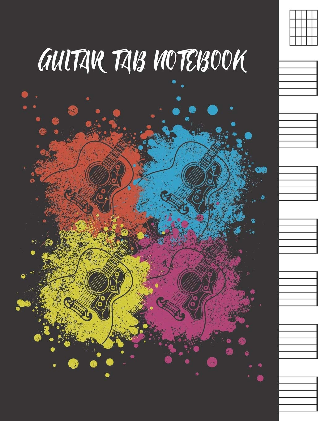 Guitar Tablature Notebook: Blank Guitar Tab Sheets
