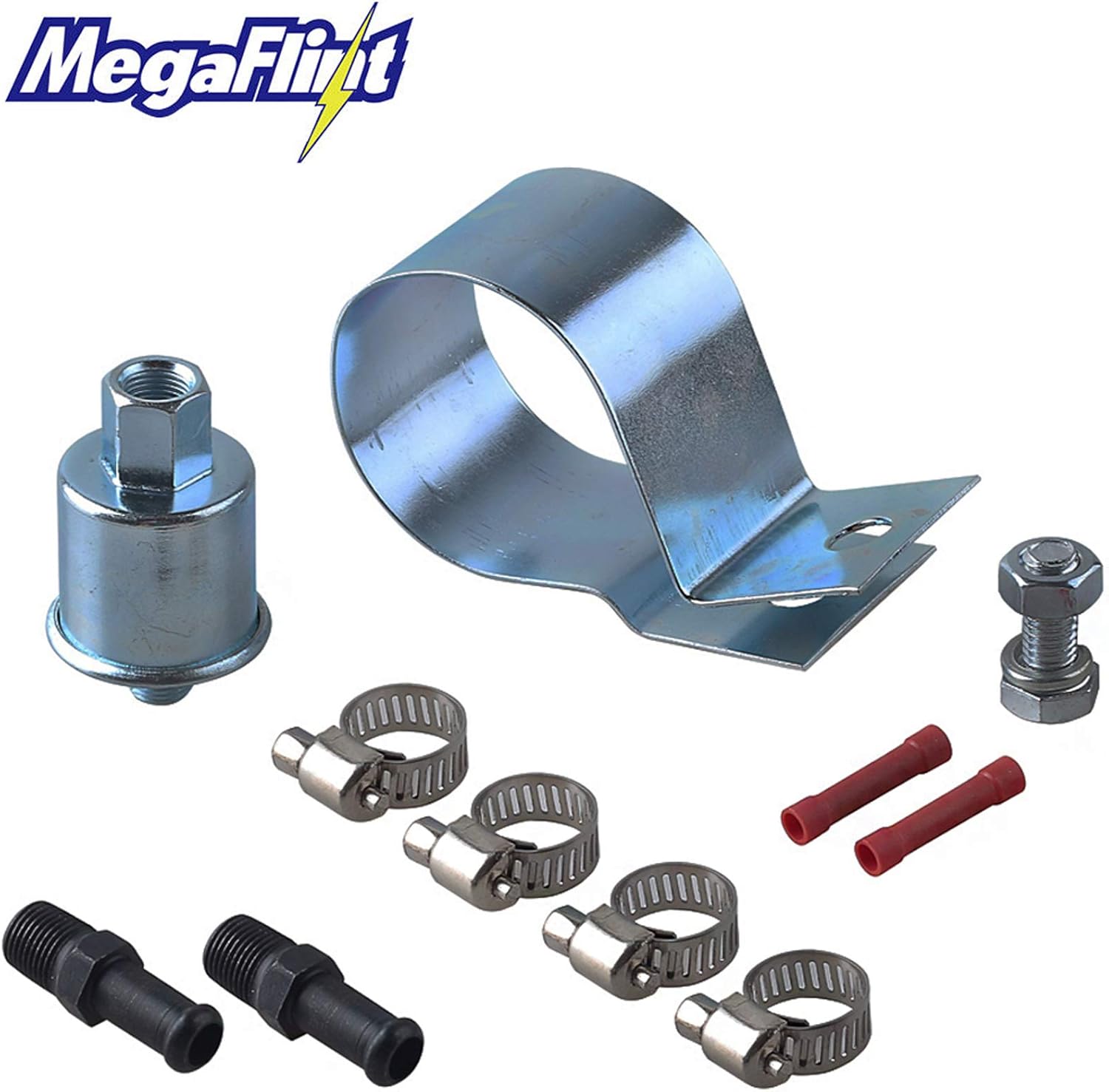 Megaflint+ E8012S 12V Universal Electric Fuel Pump Low Pressure 5-9 PSI For Gas Diesel Inline HEP-02A: Automotive