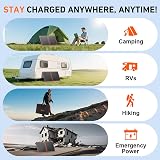 DOKIO 100W Foldable Monocrystalline Solar Panel Kit with 10A Controller view 8