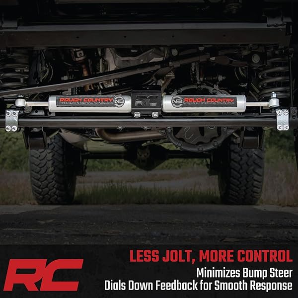 ROUGH COUNTRY N3 DUAL STEERING STABILIZER FOR 05-24 FORD SUPER DUTY – 8749130