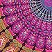 Eyes of India - Mandala Floor Pillow Cover Meditation Cushion Seating Throw Hippie Round Colorful Decorative Bohemian Indian Pouf Ottoman Handmade Cover ONLY (A1 Purple 2, 32