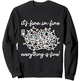 It's Fine I'm Fine Everything Is Fine Tangled XMas lights Sweatshirt