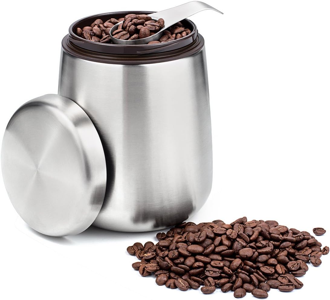 Deppon Stainless Steel Coffee Bean Container Airtight Storage Canister