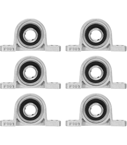 2PCS KP002 15mmBore Self-aligning Vertical Mounted Flange Bearing Pillow Block