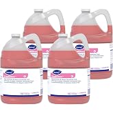 Diversey BreakDown Odor Eliminator &amp; Cleaner Conc, Fresh, 1 gal, 4 Pack | Washrooms, Drains, Carpets, Floors, Counters, Urinals, Trash Areas, Odor Control