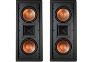 Klipsch R-5502-W II in-Wall Left, Center or Right (LCR) in-Wall or in-Ceiling Speaker Two-Pack