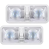 12 Volt LED RV Lights with ON/Off Switch - Neutral 4000-4500K 8W 600LM, Interior Lighting for RV Van Trailer Camper Boat - Pa