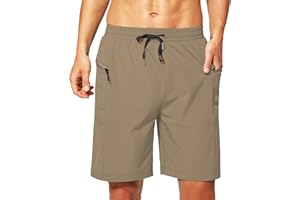 Rancoto Mens Swim Trunks Board Shorts with Liner for Men Swimsuit Bathing Suit Shorts with Zipper Pockets