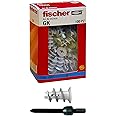 Fischer 542458 Dowel for Plasterboard GX, Grey, Set of 100 Pieces