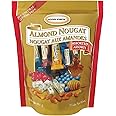 Golden Bonbon Assorted Almond Nougat Candy - Soft & Crunchy Mix, Gluten-Free, Halal Certified, No Artificial Flavors, 6 Flavors 454g / 16 oz