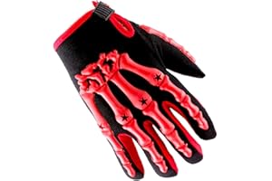 1Storm Youth Motocross Gloves Motorcycle BMX MX ATV Dirt Bike Bicycle Skeleton Cycling Kids Gloves