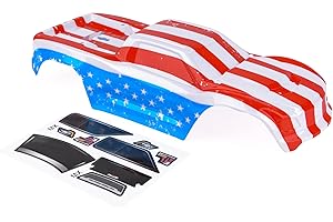 Musbeler Custom Body Compatible for V2 Maxx WideMaxx 1/10 4X4 4WD Truck Shell Cover (USA Flag)