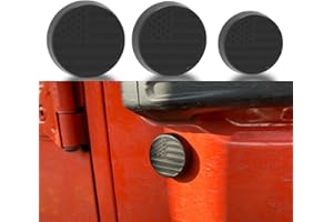 Timilge Strong Magnetic Keyhole Covers, Door Lock Cover for 2018-2025 Jeep Wrangler JL & Gladiator JT, 2 Front & 1 Tailgate Door Lock Protectors, Keyhole Decor Accessories