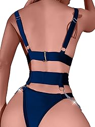 Lilosy Sexy Chain Strappy Garter Belt Women