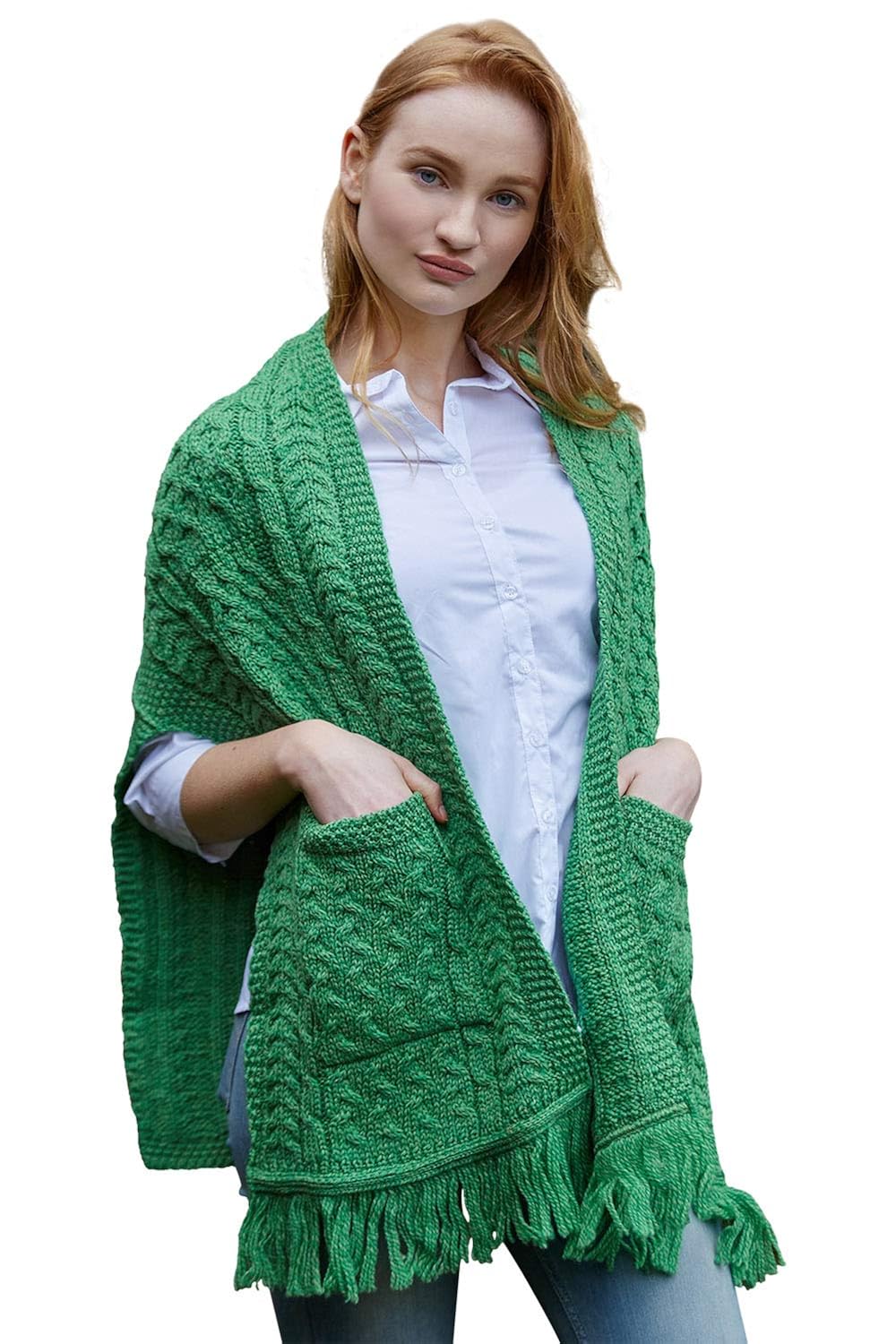 irish wrap sweater