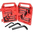 PAKNMAN 14-Piece Jumbo Allen Wrench Set, Extra Large Hex Key Set, SAE & Metric, MM (8mm-19mm), SAE (1/4"-3/4)