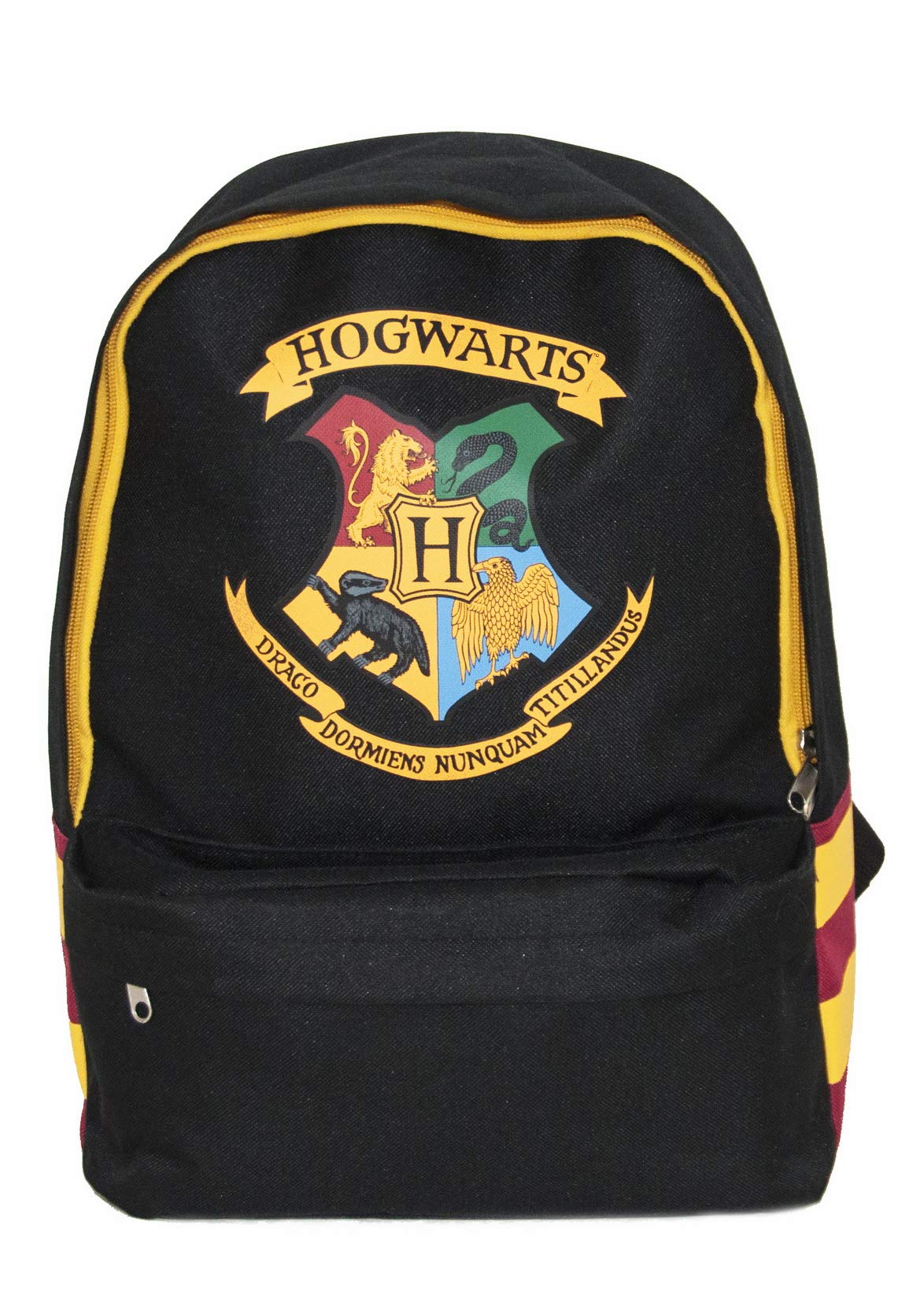 Harry Potter Groovy Uk Hogwarts Backpack, Black/Burgundy/Yellow
