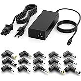 GreBed 90W Universal Laptop Charger AC Adapter with 15 Tips | Replacement for HP Dell ASUS Acer Sony Fujitsu Notebook Ultrabook Chromebook Latitude Inspiron pavilion Power Supply Cord