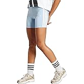 adidas Womens Essentials 3-Stripes High-Waisted Biker Shorts