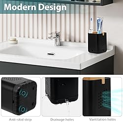 Boperzi Black Toothbrush Holders for