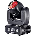 DJXFLI 120W Moving Head Dj Light, LED Beam Moving Head Stage Lights, 8-Prism 8 GOBOs 8 Colors DMX 12CH Sound for Disco Party Stage Lighting