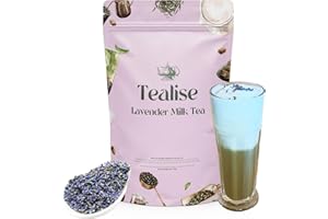 Tealise Instant Boba Bubble Tea Powder Lavender Milk Tea Latte 150g